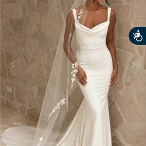 Grace Loves Lace White Floral Veil